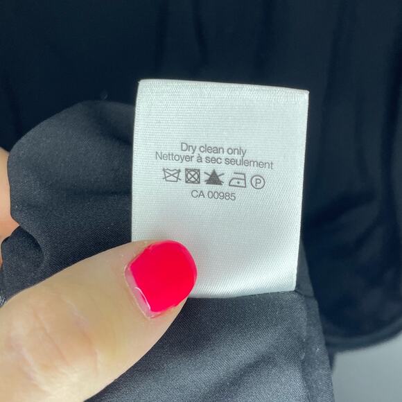 Veronica Beard Jasper Lattice Detail Long Sleeve Dress in Black Size 4 - Picture 6 of 7